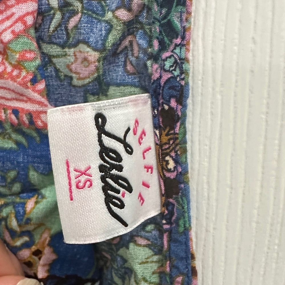 Selfie Leslie Multicolor Patchwork Embroidered Pe… - image 2